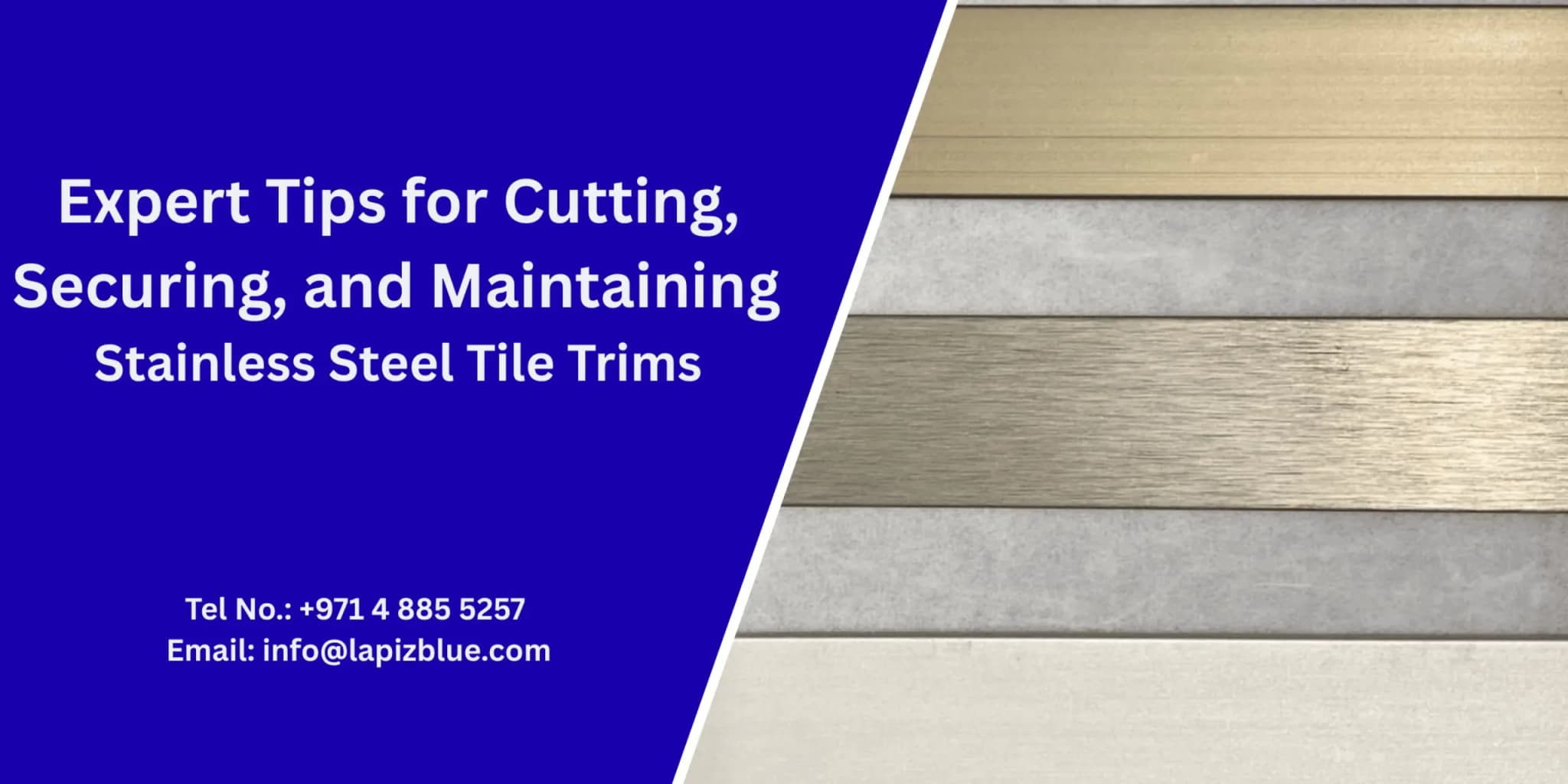 Expert Tips for Cutting, Installing, and Maintaining Stainless Steel Tile Trims