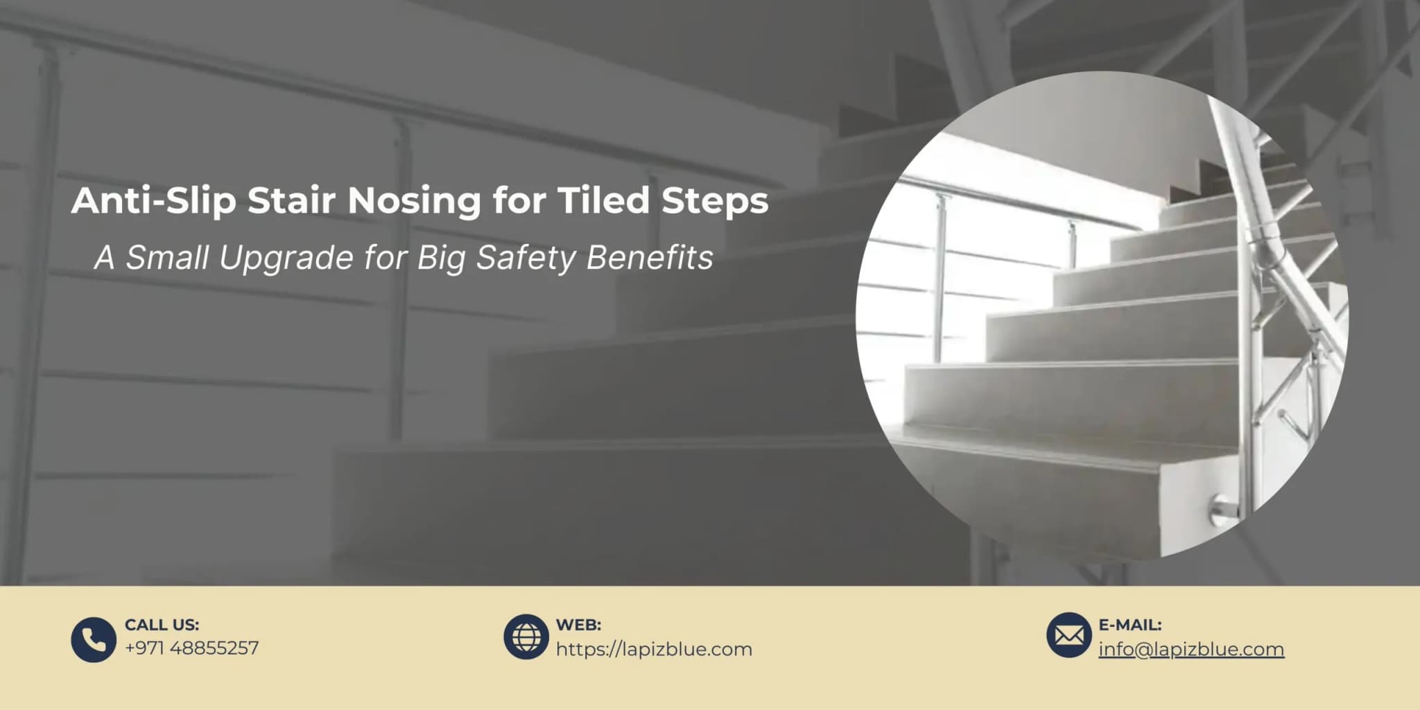 Anti-Slip Stair Nosing for Tiled Steps: A Small Upgrade for Big Safety Benefits