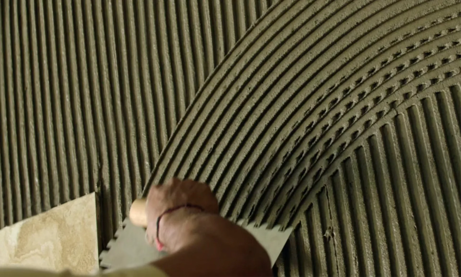 Large format tile installation with Puma adhesive