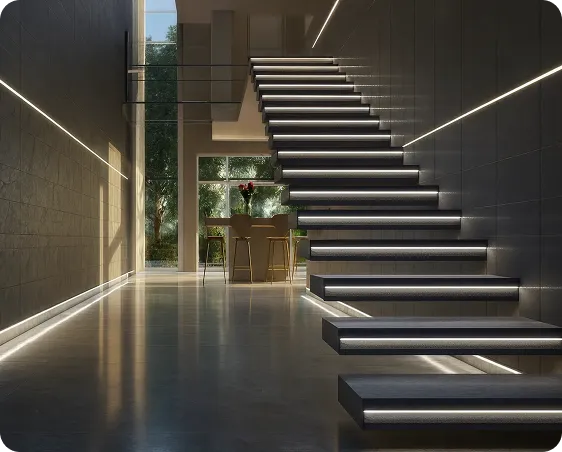 Profilpas Prolight LED profile for indirect niche lighting