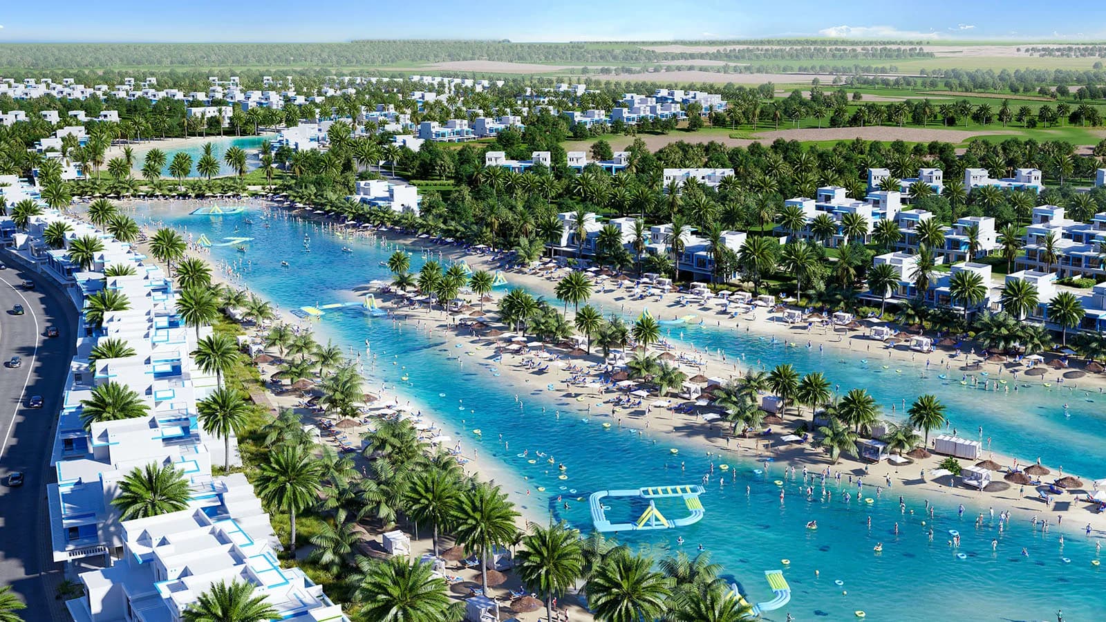 Damac Lagoons luxury residential project with high-performance adhesives and grouts