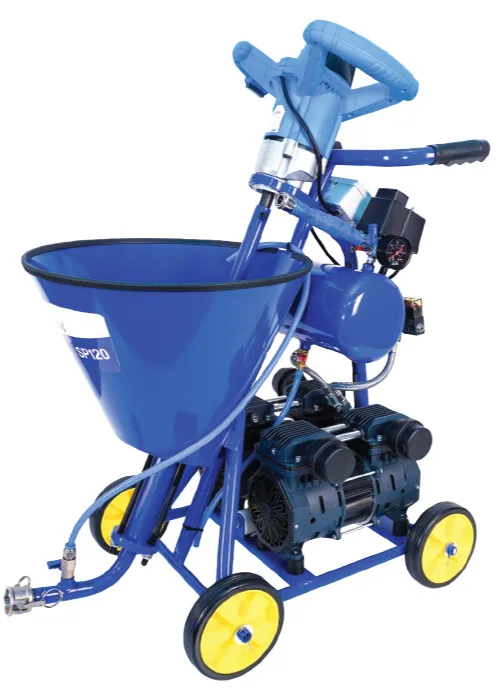 Keiser SP120 texture spray machine with compressor and hopper