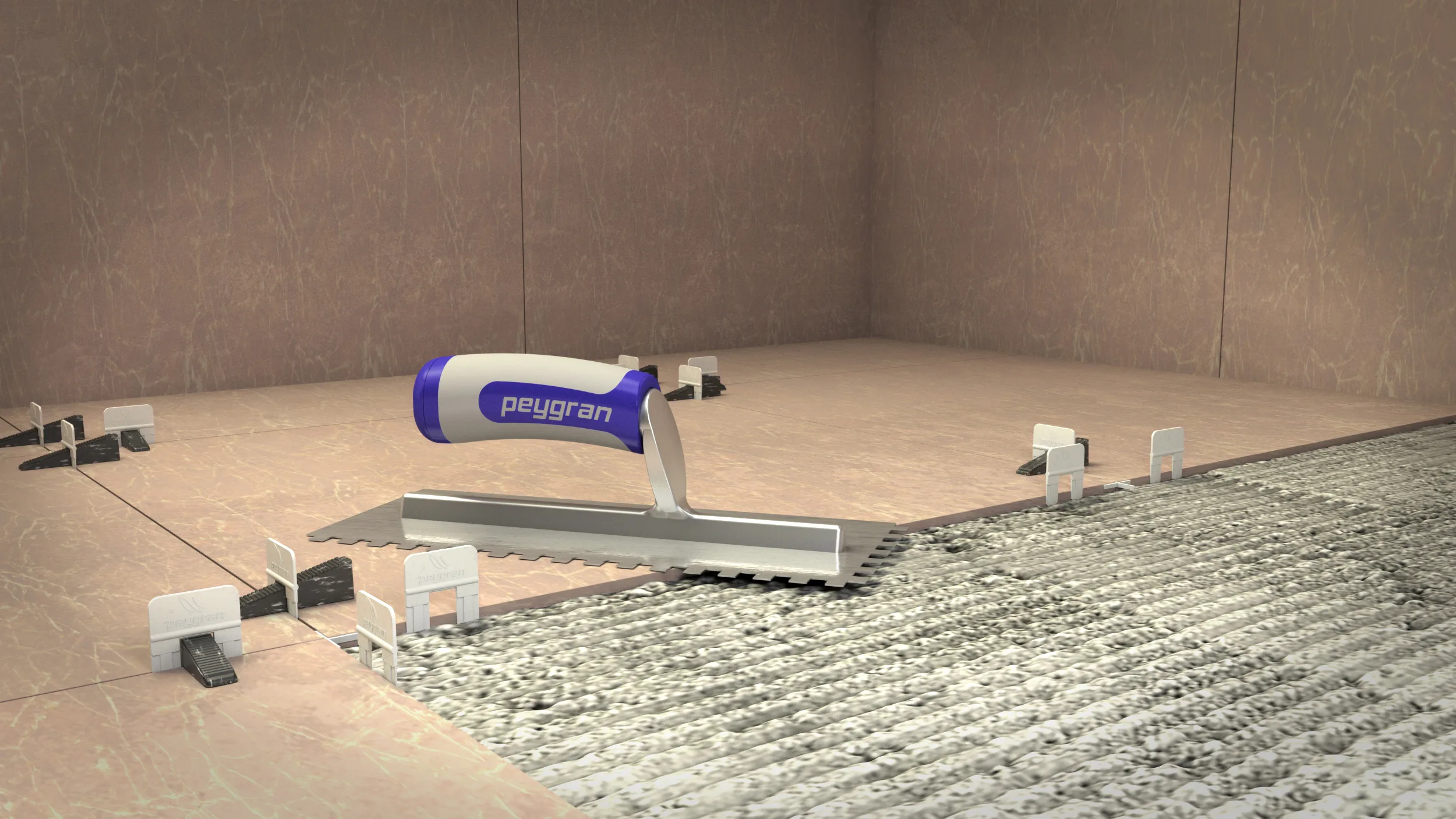 Peygran tile leveling systems, spacers and installation tools