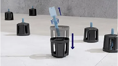 Peygran LS Gyre tile leveling clip with automatic threading