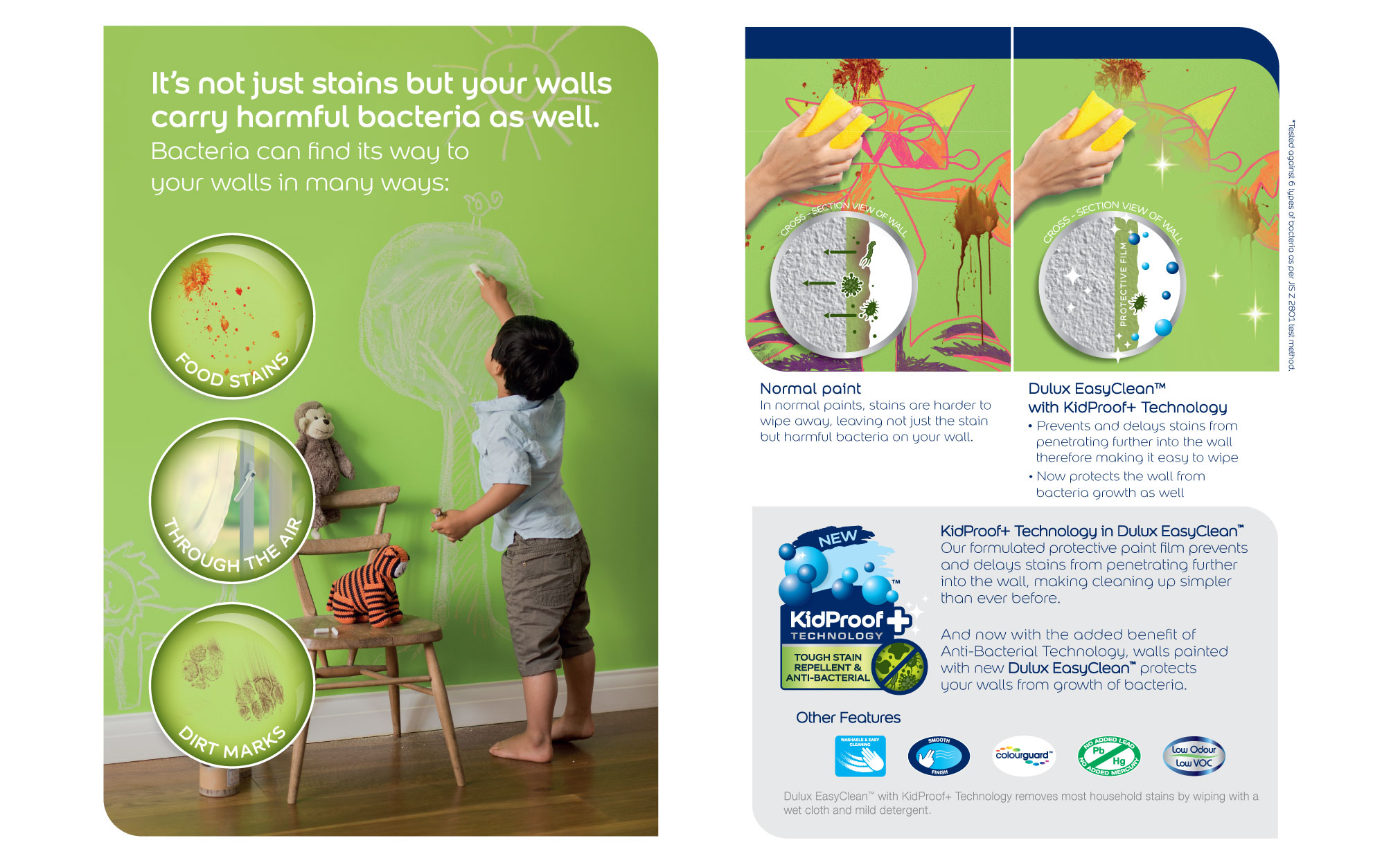 Dulux EasyClean A content Standard image header with text